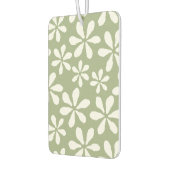 Modern Bloempatroon Chic Sage Groene Girly Bloemen Luchtverfrisser (Links)