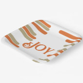 Modern Blok Vreugde Kerstmis Papieren Bordje (Gebogen)