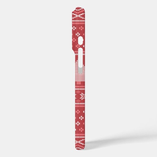 Modern blokachtig kerstboompatroon Case-Mate iPhone case (Achterkant / Links)