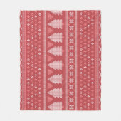 Modern blokachtig kerstboompatroon fleece deken (Voorkant)