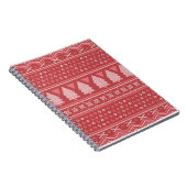 Modern blokachtig kerstboompatroon notitieboek (Rechterzijde)