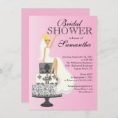 Modern Blonde Bridal Shower Kaart (Voorkant / Achterkant)