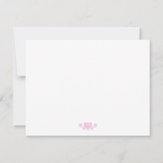 Modern Bloom Baby Baptism Christening Uitnodiging (Achterkant)