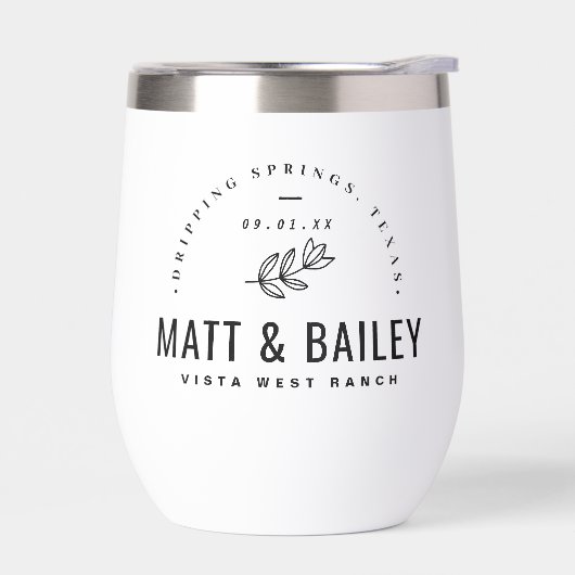 Modern Bloom Wedding Monogram (Links)