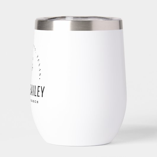 Modern Bloom Wedding Monogram (Achterkant)