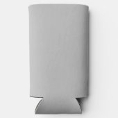 Modern Bloom Wedding Monogram | Grijs Seltzer Blikjeskoeler (Achterkant)