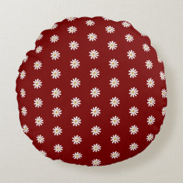 Modern Blooming Floral Round Home Pillow Rond Kussen