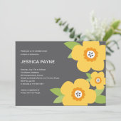 Modern Blooms Bridal Shower Kaart (Staand voorkant)