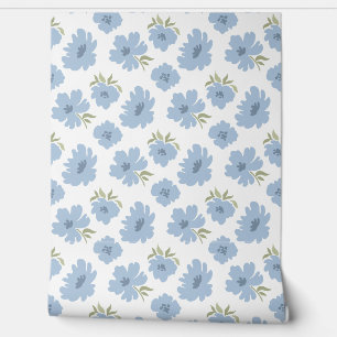 Modern Blooms Dusty Blue kinderkamer Kinder kamer Behang