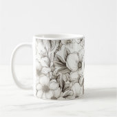 Modern Blooms Monogram Koffiemok (Links)