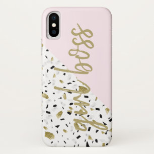 Modern bloos de Roze Gouden Marmeren Werkgever van Case-Mate iPhone Case