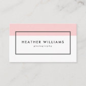 Modern bloos de Roze Visitekaartjes van de (Voorkant)