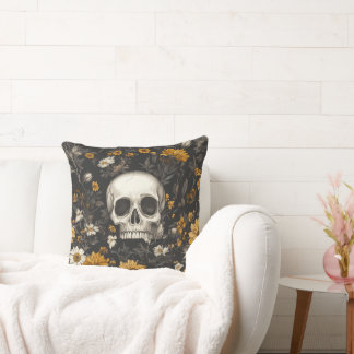 "Modern Blossom" Skull-Stil Dekokissen Kussen