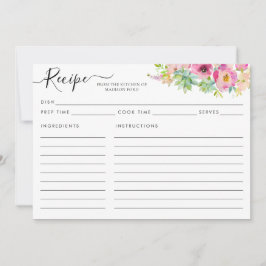 Modern Blozend Roze Succulent Recept Kaart