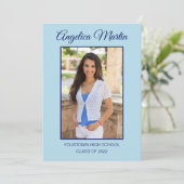 Modern Blue 2 Side Afstuderen 3 Fotoklasse 2022 (Staand voorkant)