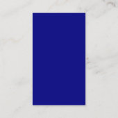 Modern Blue Abstract Floral Wedding Website Informatiekaartje (Achterkant)