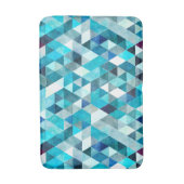Modern Blue Abstract Pattern Bath Mat (Voorkant Verticaal)