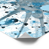 Modern Blue Abstract Poster (Hoek)
