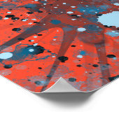 Modern Blue Abstract Poster (Hoek)