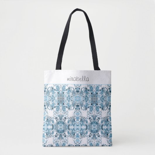 Modern Blue Abstract Tote Bag (Voorkant)
