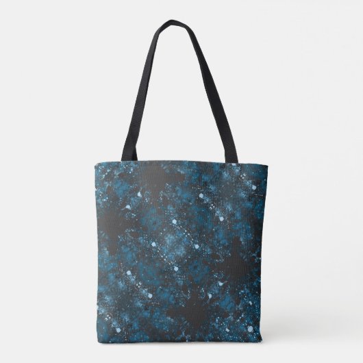 Modern Blue Abstract Tote Bag (Achterkant)