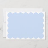 Modern Blue Afstuderen Invitation Kaart (Achterkant)
