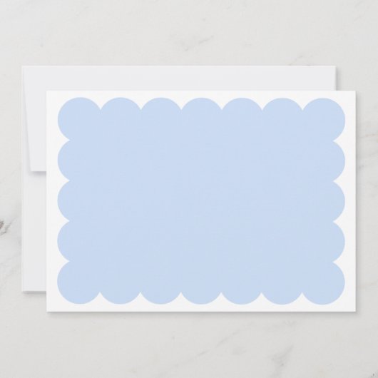 Modern Blue Afstuderen Invitation Kaart (Achterkant)