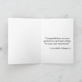 Modern Blue Afstuderen Nurse Gefeliciteerd Kaart (Binnen)