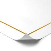 Modern Blue and Gold Certificate of Appreciation P Poster (Hoek)