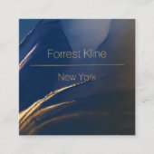 Modern Blue and Gold Visitekaartje (Voorkant)