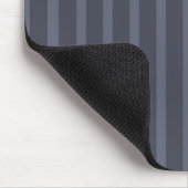 Modern Blue and Gray Striped Mousepad Muismat (Hoek)