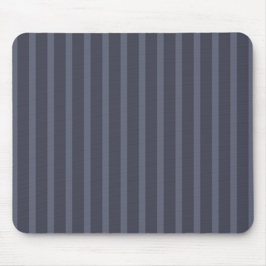 Modern Blue and Gray Striped Mousepad Muismat (Voorkant)
