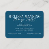 Modern Blue and Green Waterverf Visitekaartje (Achterkant)