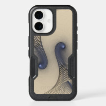 Modern Blue and Natural Woven Spiral Pattern