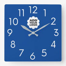 Modern Blue and White Company Logo Promotion