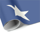 Modern Blue and White Star Pattern Cadeaupapier (Rol Hoek)