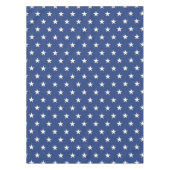 Modern Blue and White Star Pattern Tafelkleed (Voorkant)