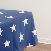 Modern Blue and White Star Pattern Tafelkleed (Voorbeeld)