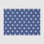 Modern Blue and White Star Pattern Tissuepapier (Voorkant)