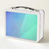 Modern Blue Aqua &Turquoise Geometric Gradation (Achterkant)