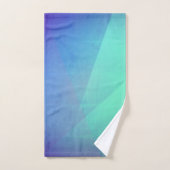 Modern Blue Aqua &Turquoise Geometric Gradation Bad Handdoek (Handdoek)