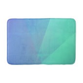 Modern Blue Aqua &Turquoise Geometric Gradation Badmat (Voorkant)