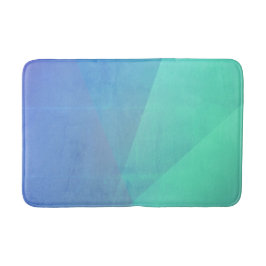 Modern Blue Aqua &Turquoise Geometric Gradation Badmat