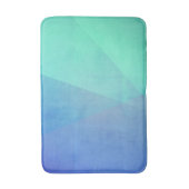 Modern Blue Aqua &Turquoise Geometric Gradation Badmat (Voorkant Verticaal)