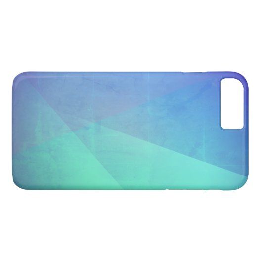 Modern Blue Aqua &Turquoise Geometric Gradation Case-Mate iPhone Case (Achterkant (Horizontaal))