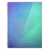 Modern Blue Aqua &Turquoise Geometric Gradation Notitieboek (Voorkant)