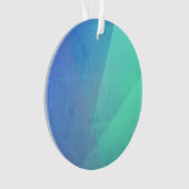 Modern Blue Aqua &Turquoise Geometric Gradation Ornament (voorkant)
