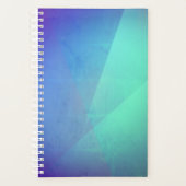 Modern Blue Aqua &Turquoise Geometric Gradation Planner (Voorkant)