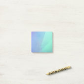 Modern Blue Aqua &Turquoise Geometric Gradation Post-it® Notes (Op bureau)