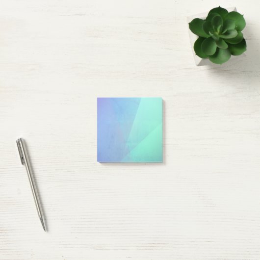 Modern Blue Aqua &Turquoise Geometric Gradation Post-it® Notes (Kantoor)